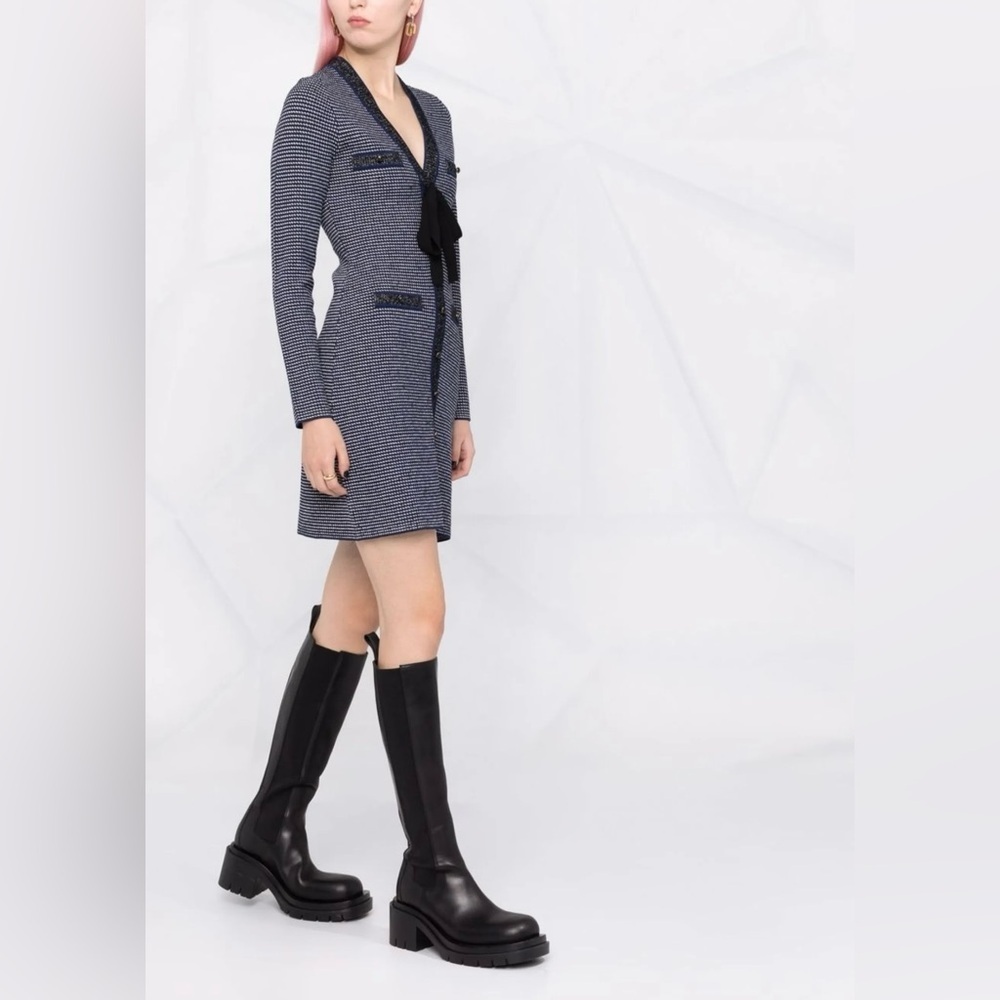 Sandro Sachou Knitted Dress with Bow - Picture 16 of 16